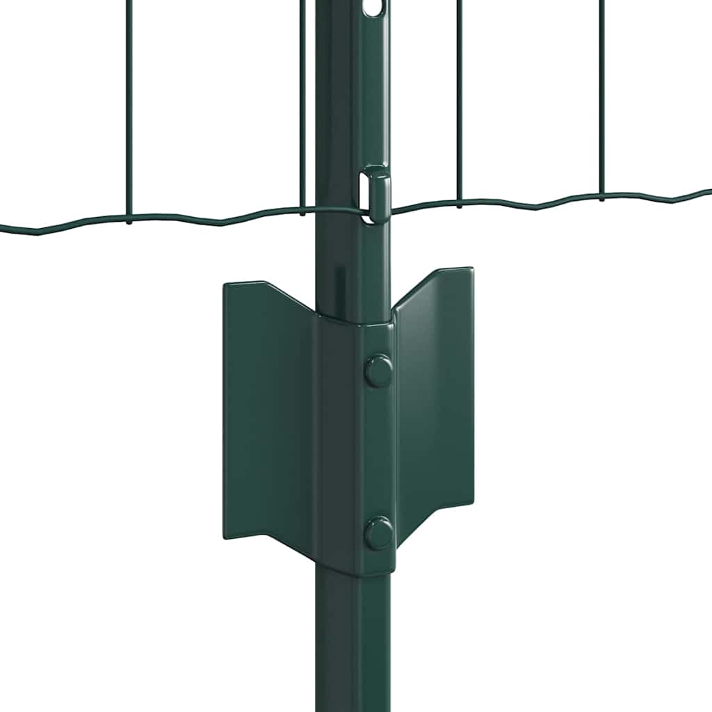 vidaXL Φράχτης Euro της με 5 Υποστηρίγματα Πράσινος 0.4x10 μ Ατσάλι