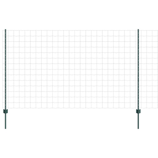 vidaXL Ευρωπαϊκό Φράχτη με 5 Πόδια σε Πράσινο 1,4x10 μ Χάλυβας