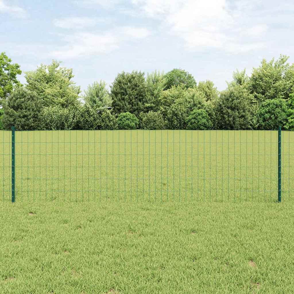 vidaXL Περίφραξη Euro με Στήλη 25 x 0,6 μ PVC-Επικαλυμμένο Ατσάλι