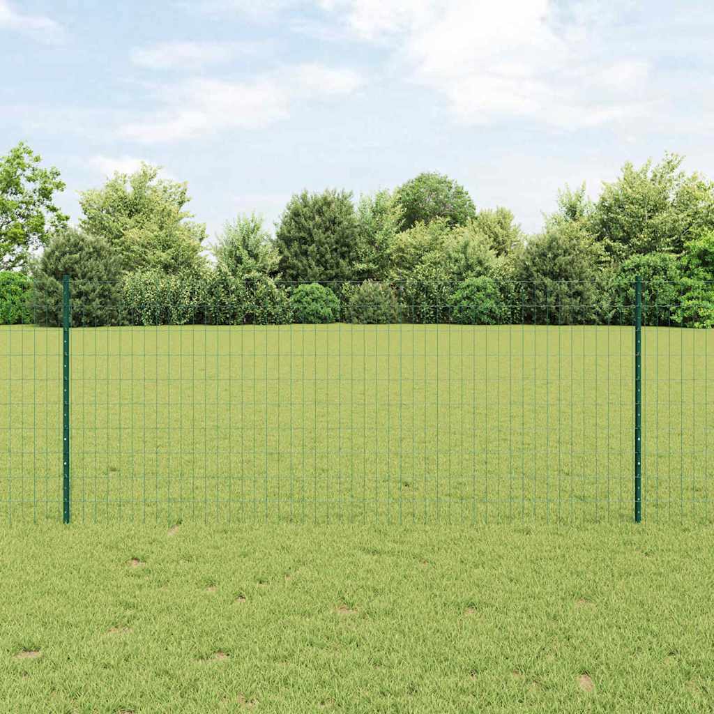 vidaXL Περίφραξη Euro με Στήλη 25 x 1 m PVC-Επικαλυμμένο Ατσάλι Δίχτυ