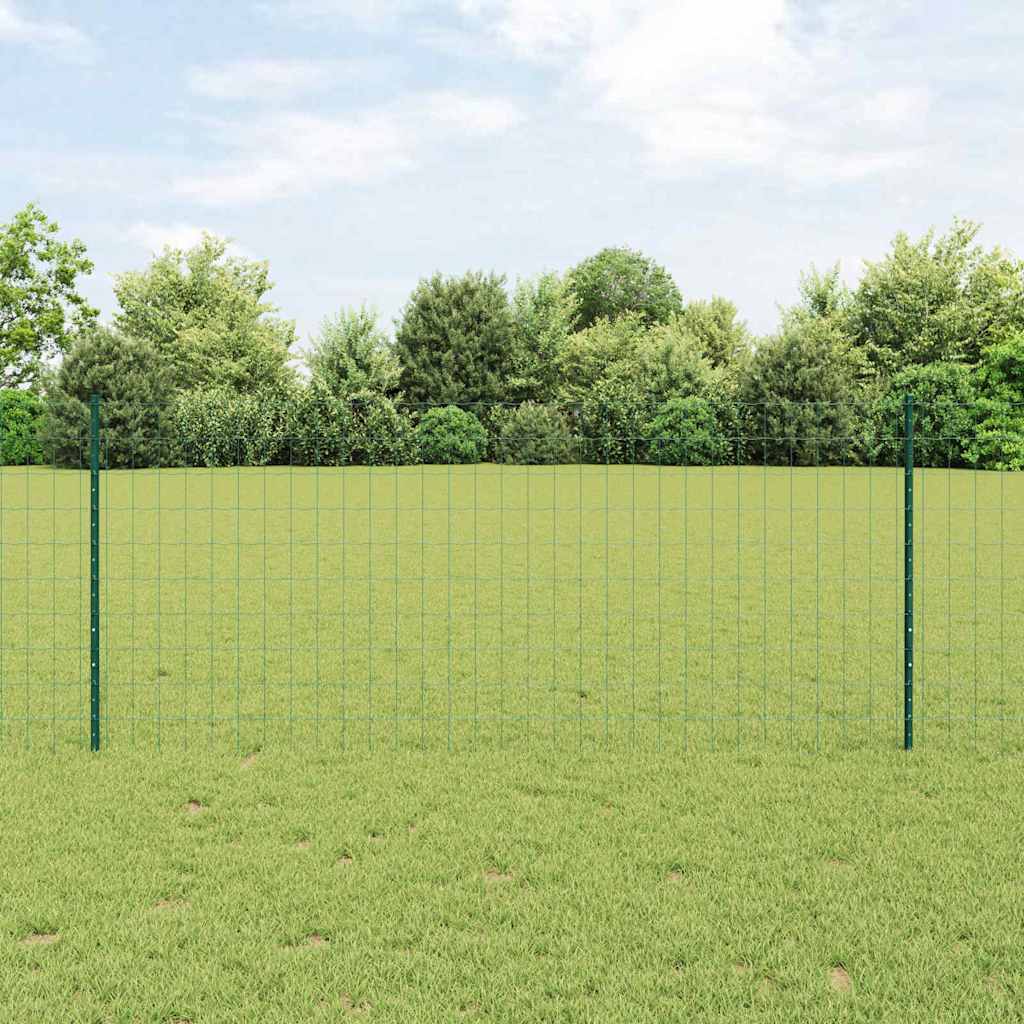vidaXL Περίφραξη Euro με Στήλη 25 x 1 m PVC-Επικαλυμμένο Ατσάλι Δίχτυ