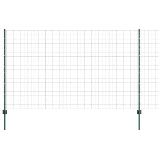 vidaXL Ευρωπαϊκό Φράκτη με 5 Θέσεις Πράσινο 1,4x10 μ Σίδερο