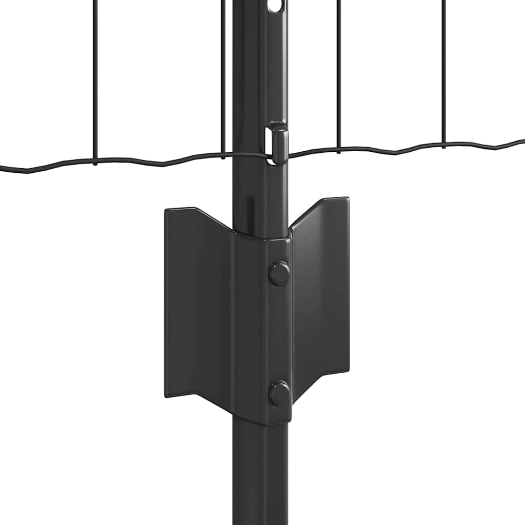 vidaXL Ευρωπαϊκή Φράκτη με 5 Υποστηρίγματα Γκρι 0,6x10 μ Χάλυβας