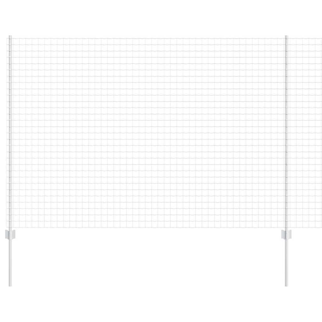 vidaXL Ευρωπαϊκός φράκτης με 10 γαλβανισμένα πατώματα 1,6x10 μ Ατσάλι