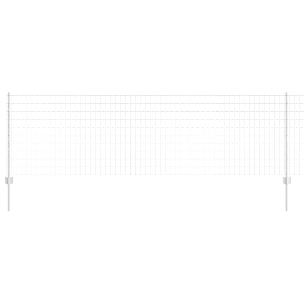 vidaXL Ευρωπαϊκός Φράχτης με 5 Τύπους Στήλης Ασημί 0,8x10 μ Ατσάλι