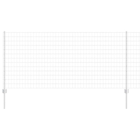 vidaXL Ευρωπαϊκό Φράκτη με 10 Πόλους Αλουμινίου 1x10 μ Ατσάλι