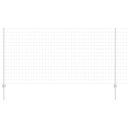 vidaXL Ευρωπαϊκό Φράχτη με 22 Στύλους Αλουμινίου 1,2x25 μ Ατσάλι