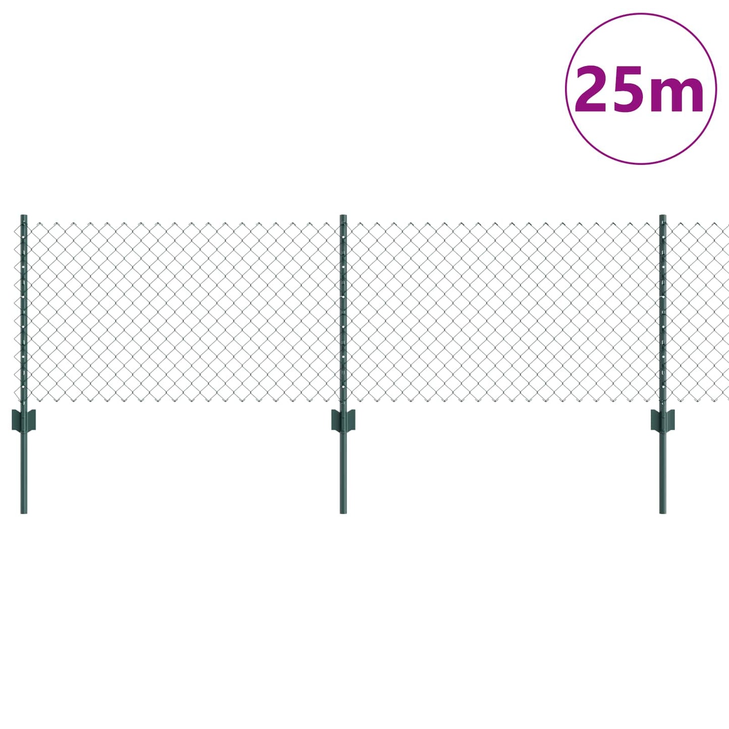 vidaXL Συρματόπλεγμα Περίφραξης με Πάσσαλο 25 x 0,6 m