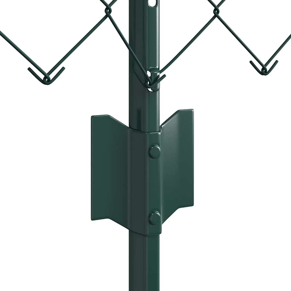 vidaXL Φράχτης από αλυσίδα με 22 U Πόρους Πράσινος 0.6x25 μ Σ鋼