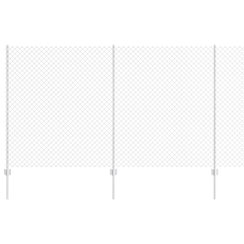 vidaXL Φράχτης από Γαλβανισμένο Ατσάλι 1.4x10 m