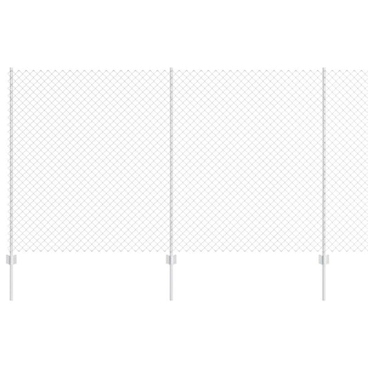 vidaXL Φράχτης από Γαλβανισμένο Ατσάλι 1.4x10 m