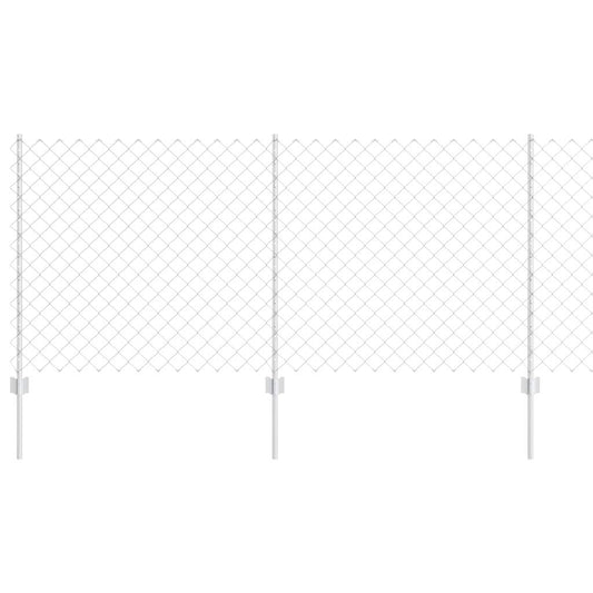 vidaXL Σετ Φράχτη Κήπου Σετ 2 Γαλβανισμένος χάλυβας 25 x 1 μ Ανθεκτικό