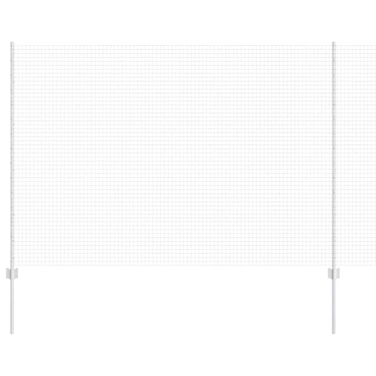 vidaXL Συγκολλημένο συρματόπλεγμα με 10 U Posts Ασημί 1.6x10 μ Ατσάλι