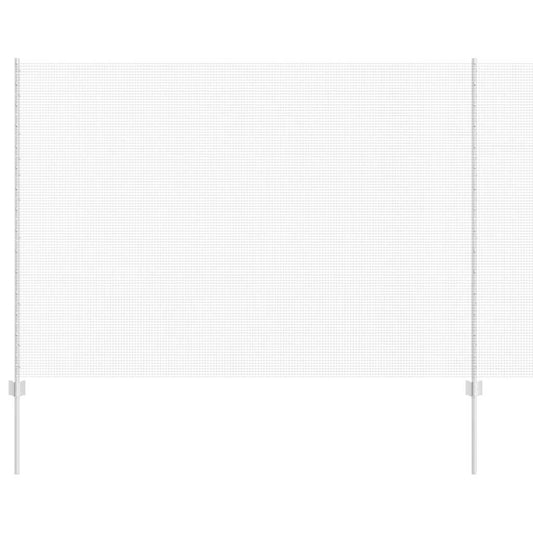 vidaXL Συρματοπλέγμα με 22 αναρτημένες στήλες Ασημί 1.6x25 μ Ατσάλι