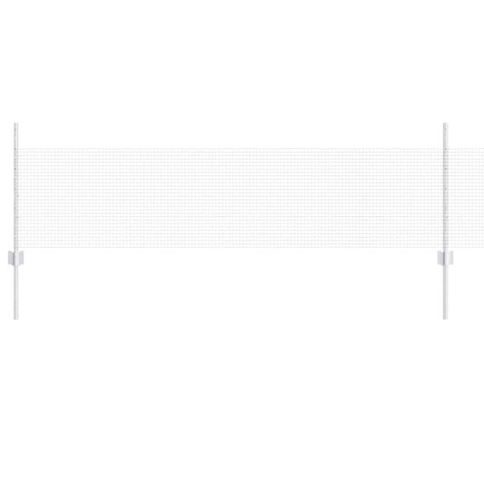 vidaXL Γαλβανισμένος Φράχτης με 22 Πόδες Ασημί 0.5x50 m Ατσάλι