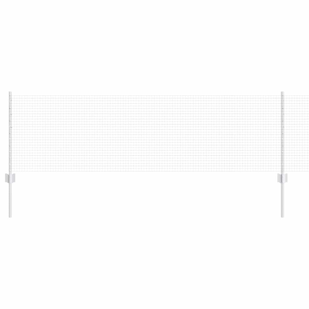 vidaXL Φράχτης με 22 U Posts Ασημί 0.6x50 m Ατσάλι