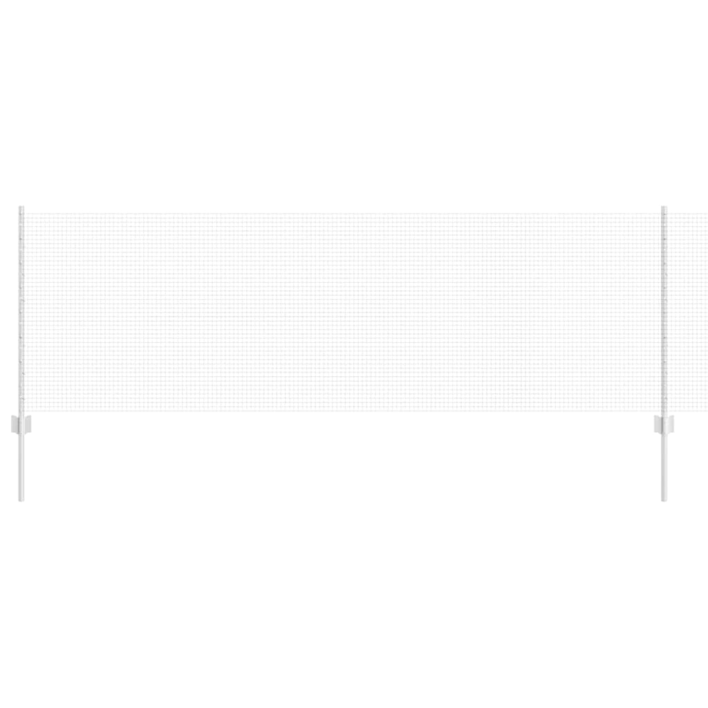 vidaXL Γαλβανισμένο συρματόπλεγμα με 22 U Σωλήνες Ασημένιο 0.8x50 μ Χάλυβα