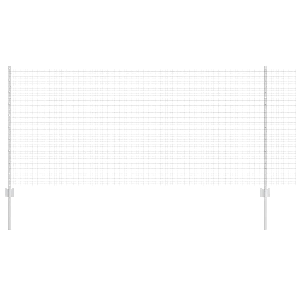 vidaXL Γαλβανισμένος Φράκτης με 44 U Posts Ασημένιος 1x50 μ Χάλυβας