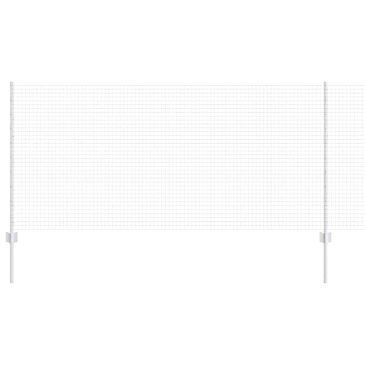 vidaXL Φράχτης από γαλβανισμένο χάλυβα με 44 U Posts Ασημί 1x50 μ Χάλυβας
