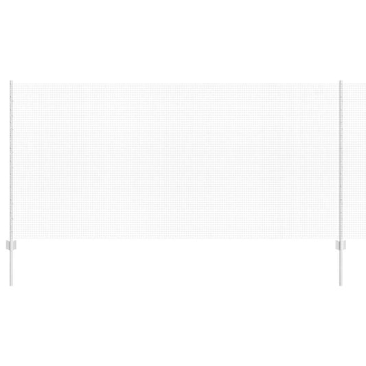 vidaXL Γαλβανισμένος φράκτης με 44 U Πόρους Ασημί 1.2x50 m Χάλυβας