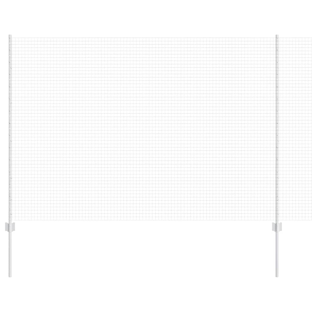 vidaXL Γαλβανισμένο Πλέγμα με 44 U Posts Ασημί 1.5x50 μ Ατσάλι