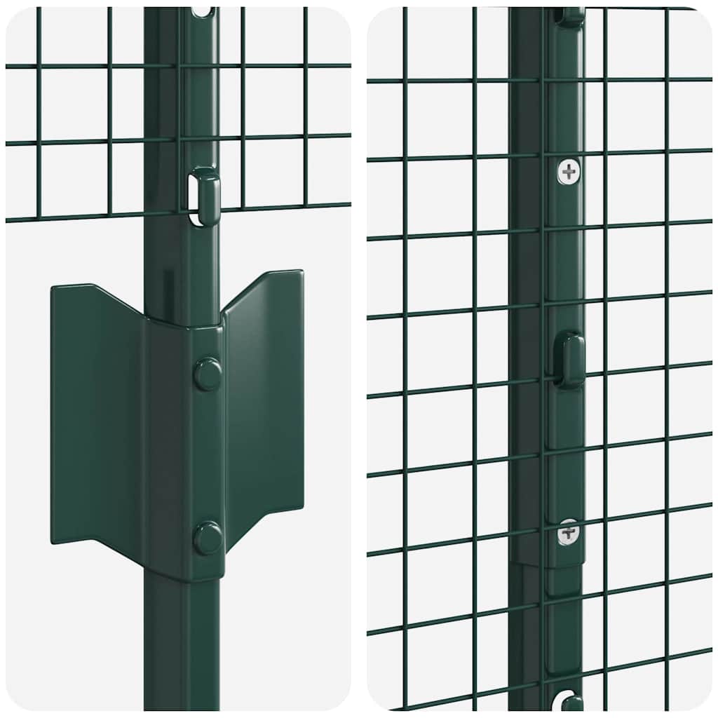 vidaXL Συρματόπλεγμα με Στυλίς 10 x 1,6 m PVC-Επικαλυμμένο Ατσάλι