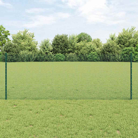 vidaXL Συρματόπλεγμα με Στυλίς 100 x 0,8 μ PVC-Επικαλυμμένο Ατσάλι