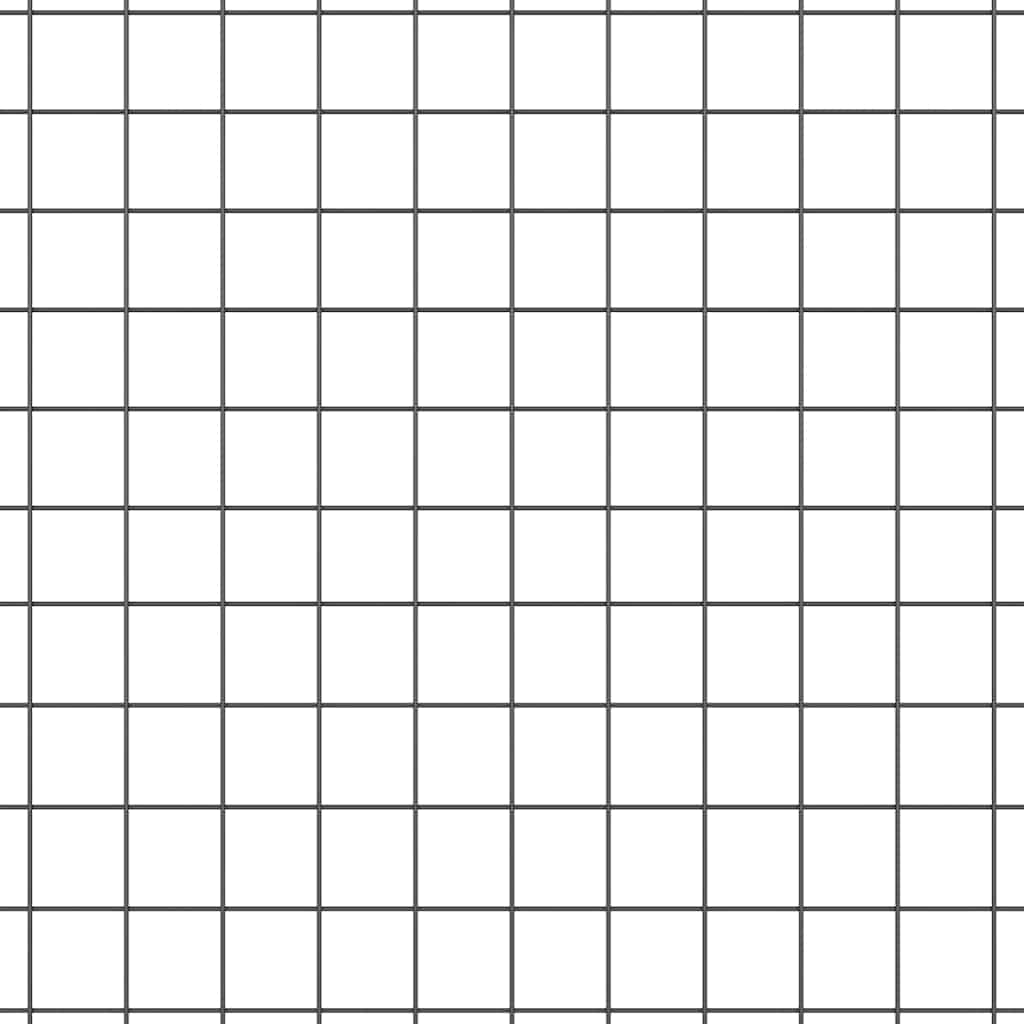 vidaXL Συρμάτινος Φράκτης με 44 U Posts Γκρι 1.4x50 μ Ατσάλι