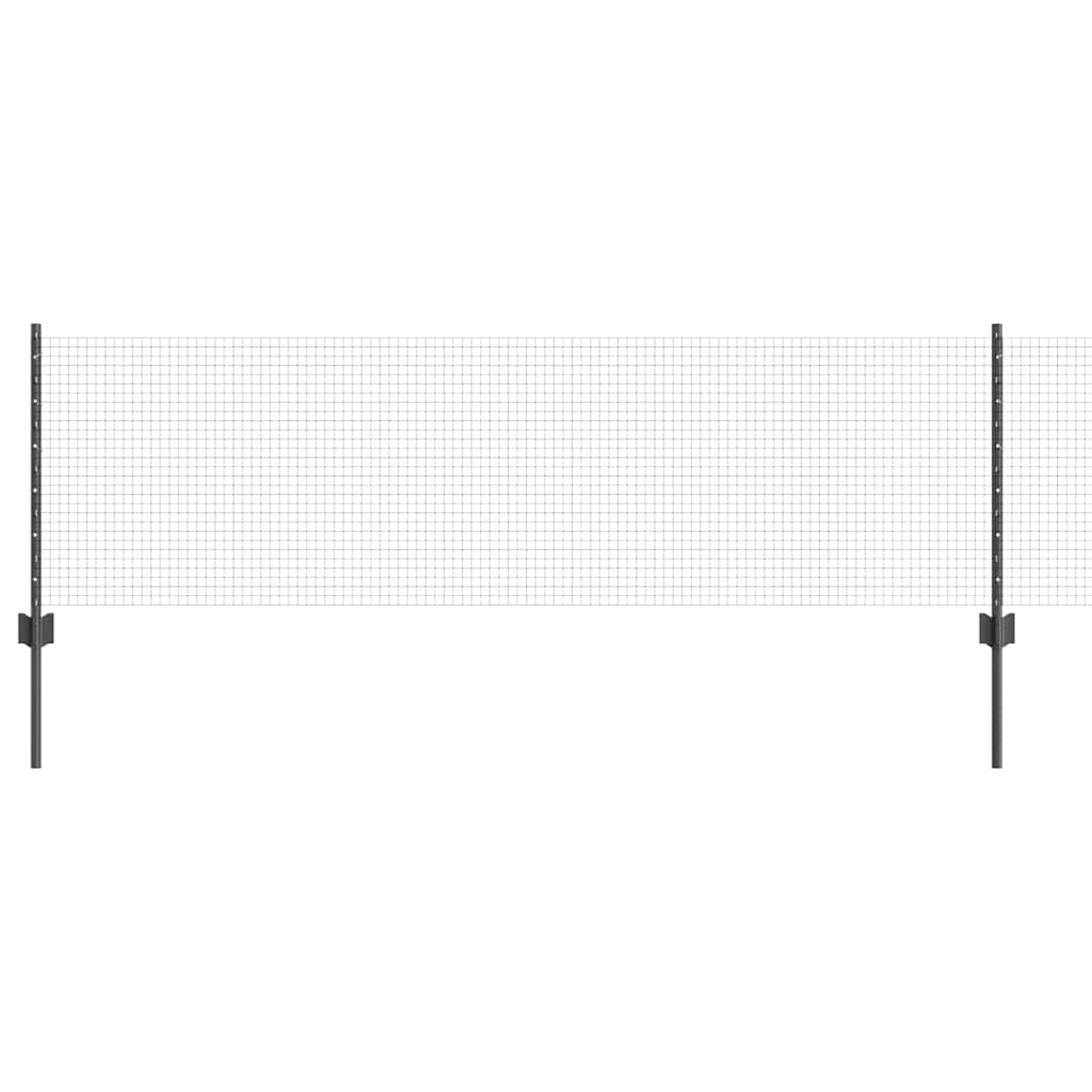 vidaXL Συρματόπλεγμα με Στυλίς 100 x 0,6 μ PVC-Επικαλυμμένο Ατσάλι