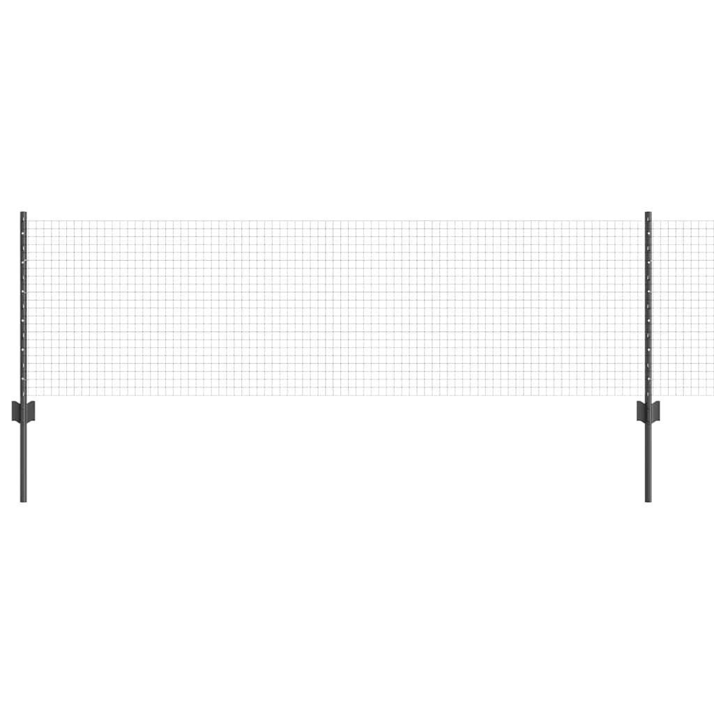 vidaXL Συρματόπλεγμα με Στυλίς 100 x 0,6 μ PVC-Επικαλυμμένο Ατσάλι