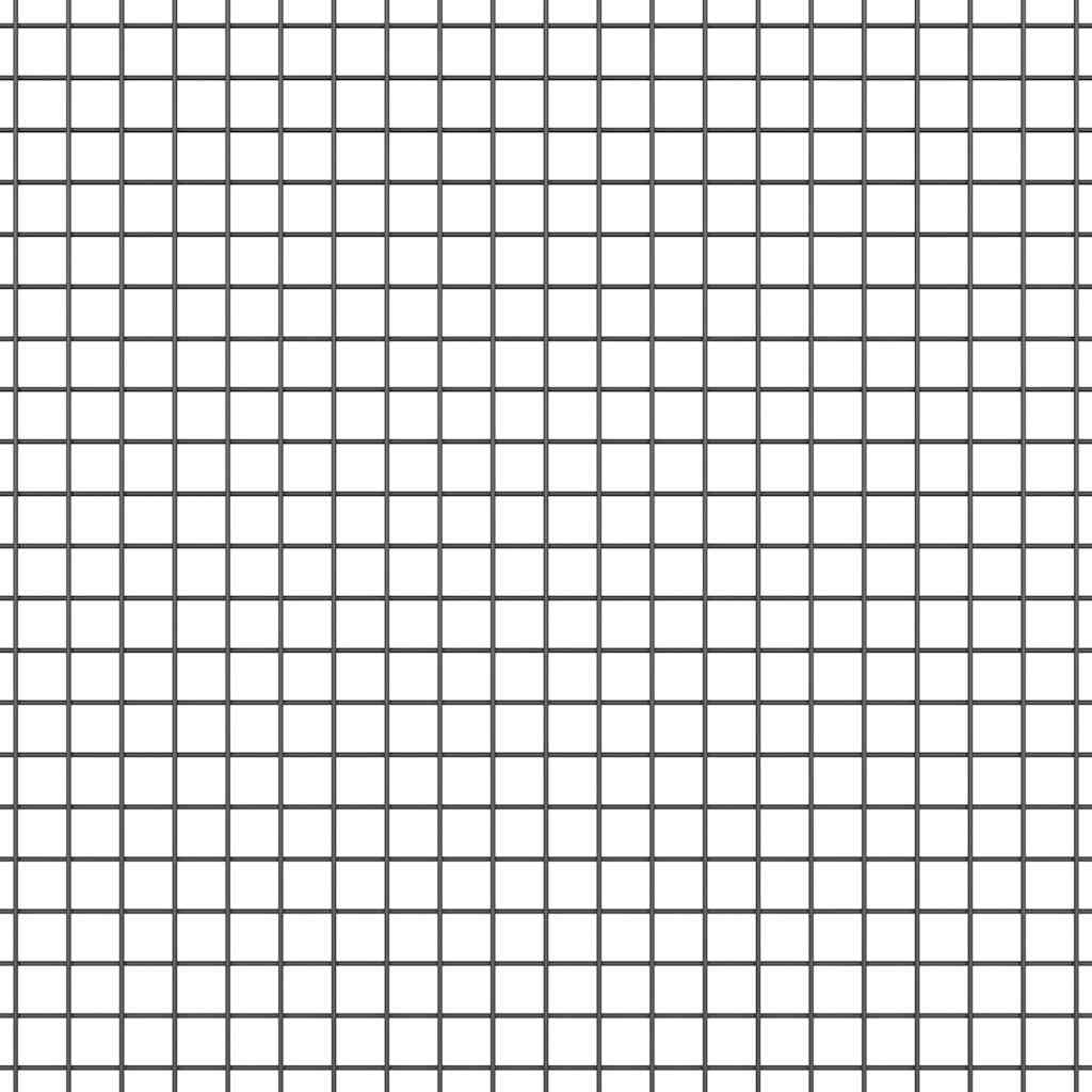 vidaXL Περίφραξη με 44 U Posts Γκρι 0.8x100 μ Ατσάλι