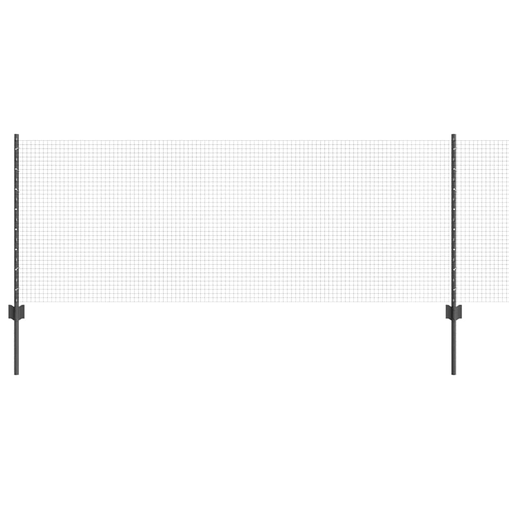 vidaXL Συρματόπλεγμα με Στυλίς 100 x 0,8 μ PVC-Επικαλυμμένο Ατσάλι