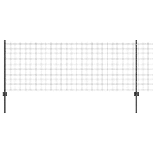 vidaXL Συρματόπλεγμα με Στυλίς 100 x 0,8 μ PVC-Επικαλυμμένο Ατσάλι