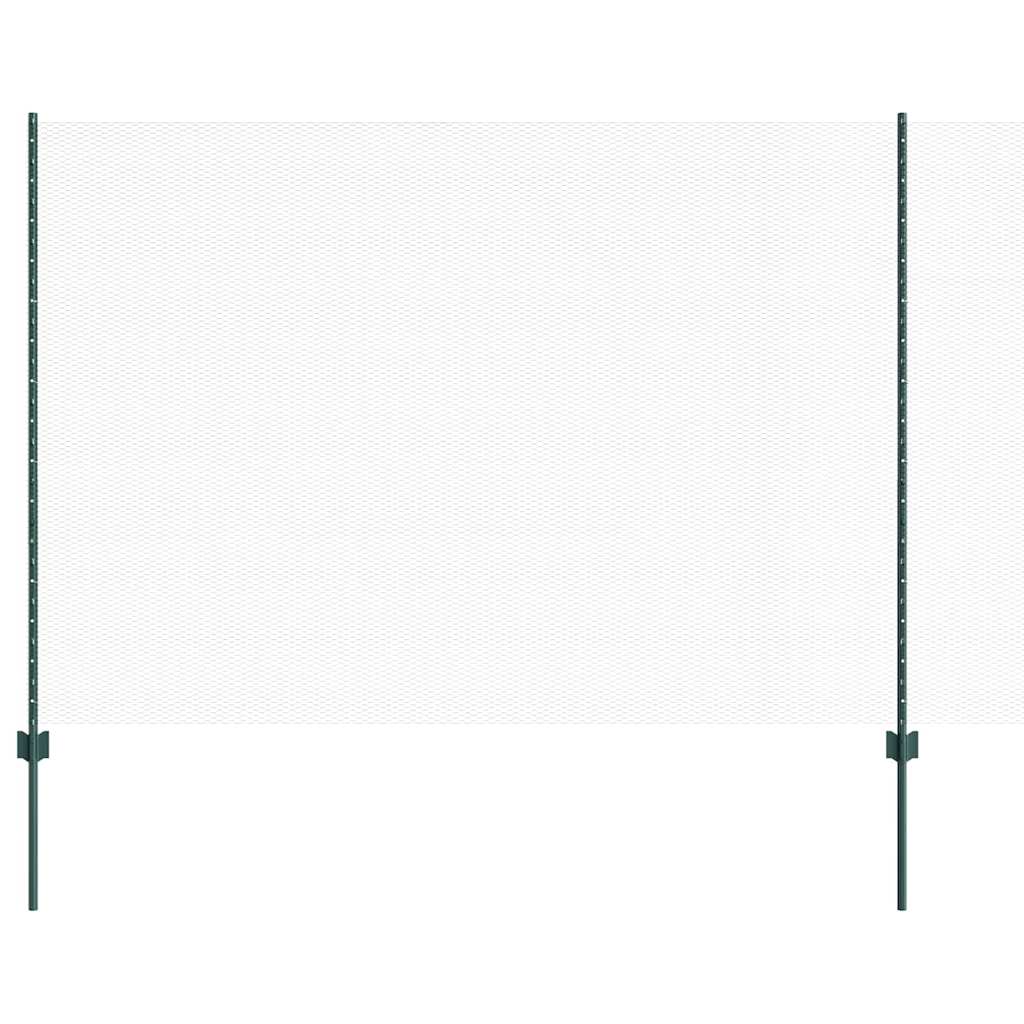 vidaXL Εξαγωνική Φράχτη με Στύλο 25 x 1,6 μ PVC-Επικαλυμμένο Ατσάλι