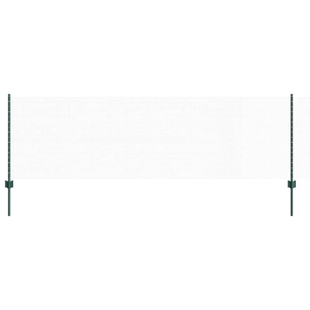 vidaXL Εξαγωνική Φράχτη με Στύλο 50 x 0,8 m PVC-Επικαλυμμένο Ατσάλι