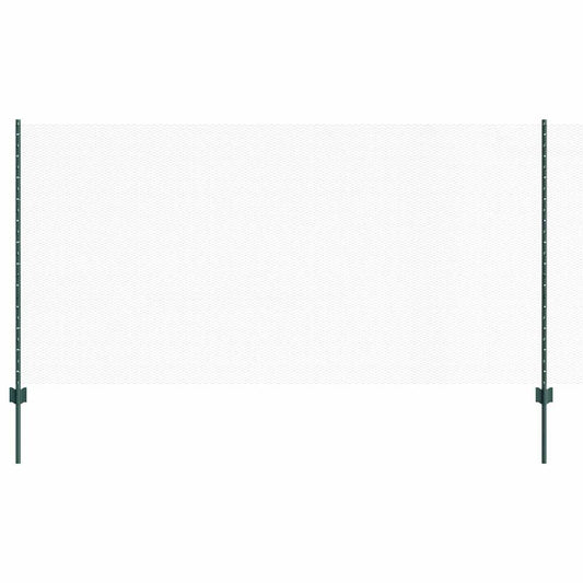 vidaXL Στήλες Φράκτη 11 τεμ U-Channel Πράσινο 120 εκ Χάλυβας