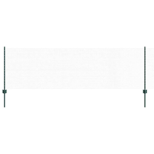vidaXL Εξαγωνική Φράχτη με Στύλο 100 x 0,8 μ PVC-Επικαλυμμένο Ατσάλι
