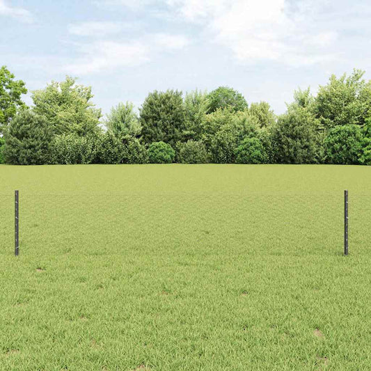 vidaXL Εξαγωνική Φράχτη με Στύλο 10 x 0,4 m PVC-Επικαλυμμένο Ατσάλι