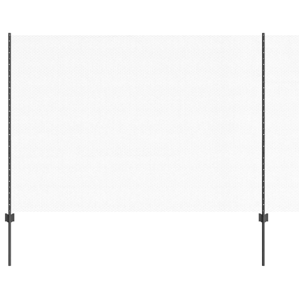 vidaXL Εξαγωνική Φράχτη με Στύλο 50 x 1,5 m PVC-Επικαλυμμένο Ατσάλι