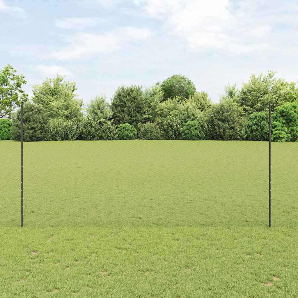 vidaXL Εξαγωνική Φράχτη με Στύλο 50 x 1,6 m PVC-Επικαλυμμένο Ατσάλι