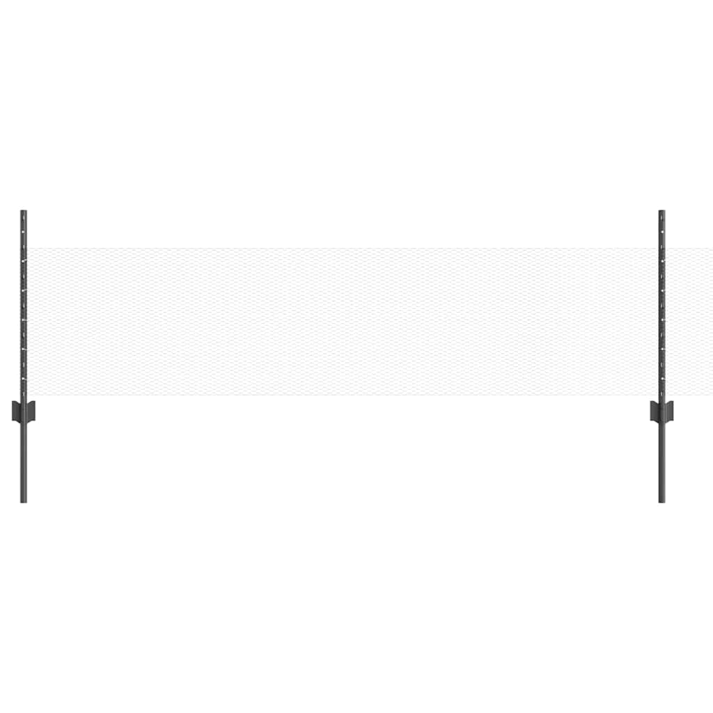 vidaXL Εξαγωνική Φράχτη με Στύλο 100 x 0,5 μ PVC-Επικαλυμμένο Ατσάλι