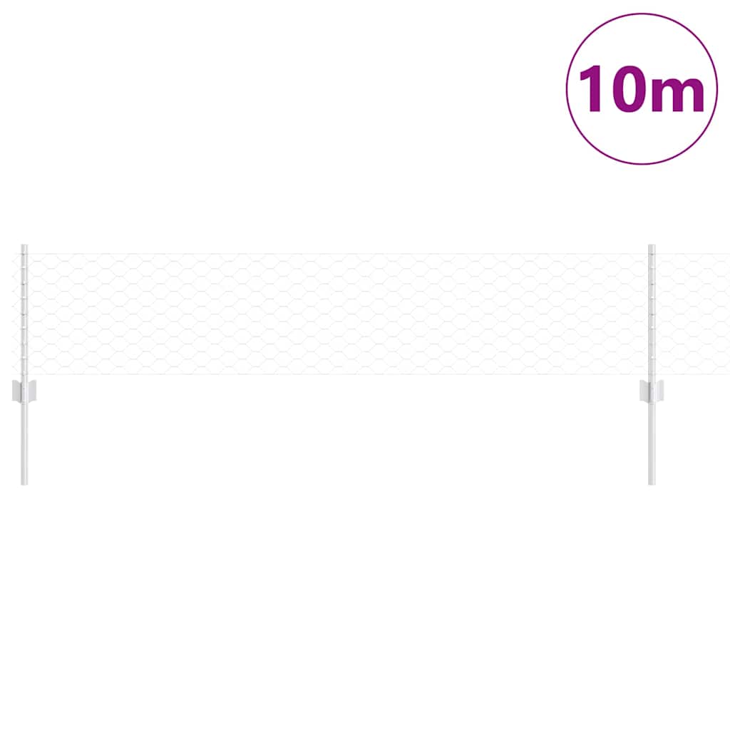 vidaXL Πόλοι Φράχτη 5 τεμ U-Channel 40 εκ Γαλβανισμένο Ατσάλι