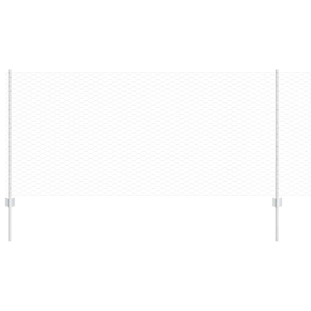 Κολώνες φράχτη vidaXL 10 τεμ U-Channel 100 εκ Γαλβανισμένος Χάλυβας