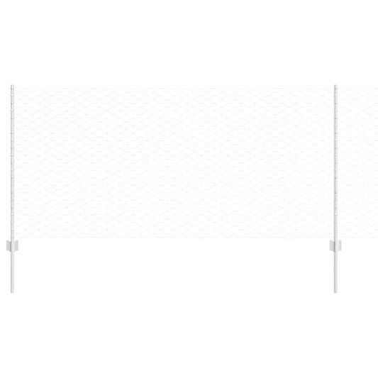 vidaXL Τείχος και Πόστ Ασημί 1 x 10 m Ατσάλι