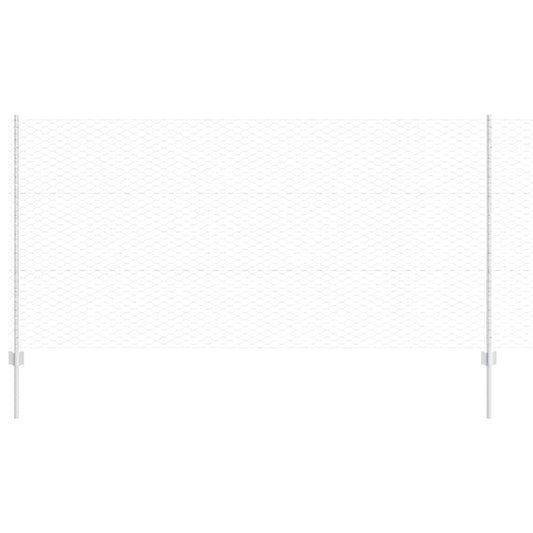 vidaXL Σετ Φράχτης Κήπου Σετ 2 τεμαχίων Γαλβανισμένο ατσάλι 25 x 1,2 μ.