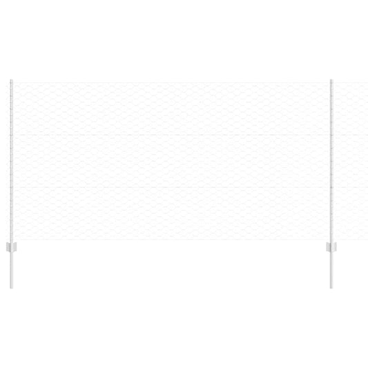 vidaXL σετ φράκτη Σετ 2 Γαλβανισμένο ατσάλι 25 x 1.2 μ Ανθεκτικό