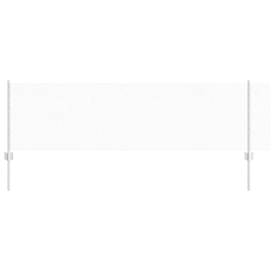 vidaXL Τείχος και Πόστ Ασημί 0,6 x 50 μ. Ατσάλι