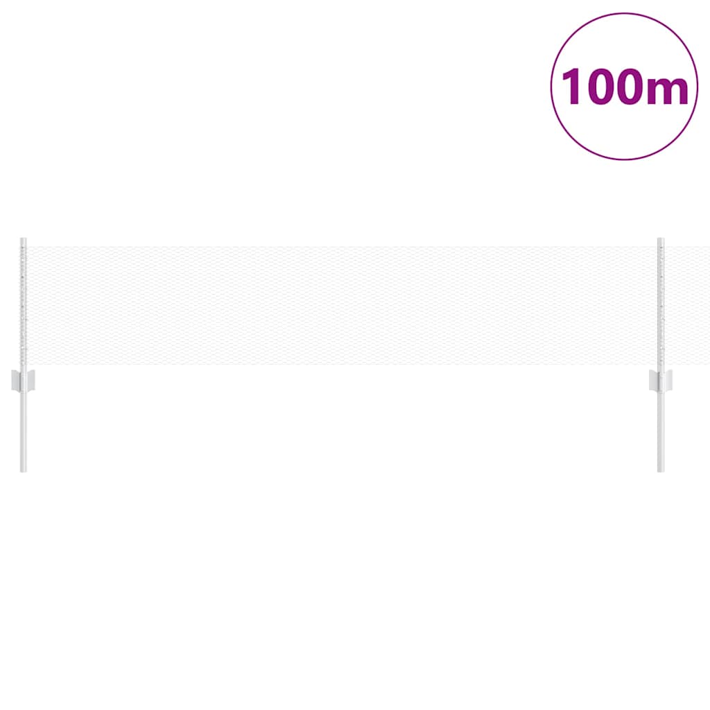 vidaXL Τείχος και Πόστ Ασημί 0,4 x 100 μ Ατσάλι