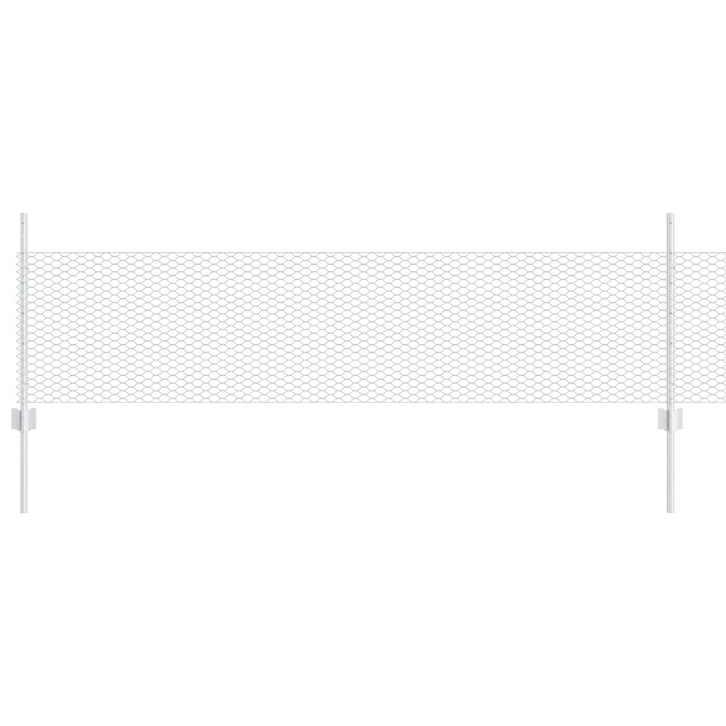 vidaXL Στήλες Φράχτη 11 τεμ U-Channel 60 εκ Γαλβανισμένο Ατσάλι