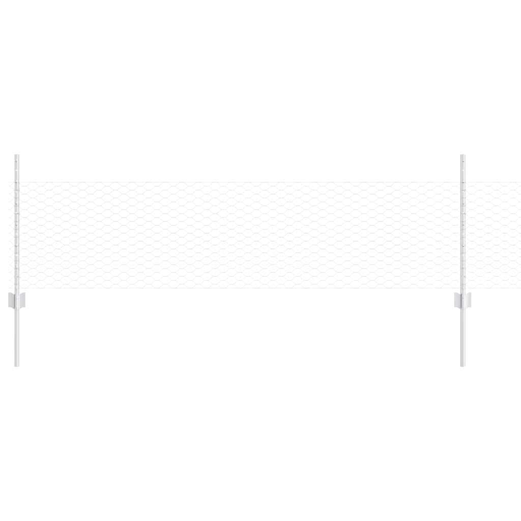 vidaXL Στηρίγματα Φράχτη 11 τεμ U-Channel 60 cm Γαλβανισμένος Χάλυβας